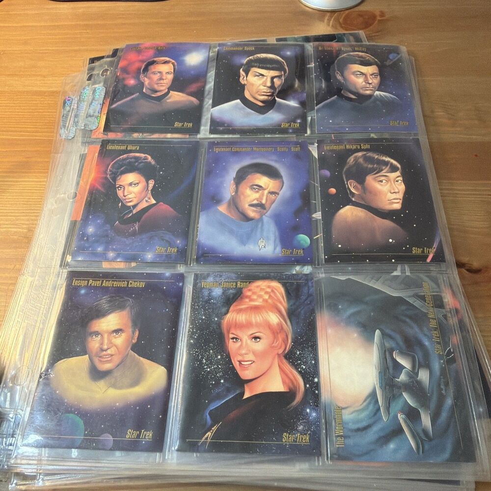 1993 SKYBOX STAR TREK MASTER SERIES 93 CARDS KIRK SPOCK SPACE